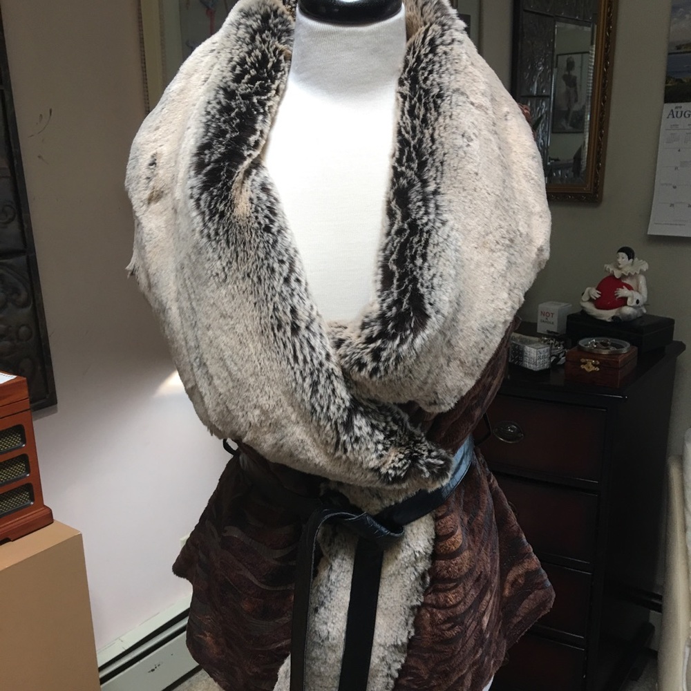 Faux fur vest